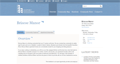 Desktop Screenshot of briscoemanorapartments.com